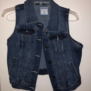 Jean jacket vest